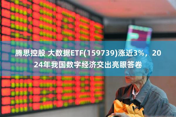 腾思控股 大数据ETF(159739)涨近3%，2024年我国数字经济交出亮眼答卷